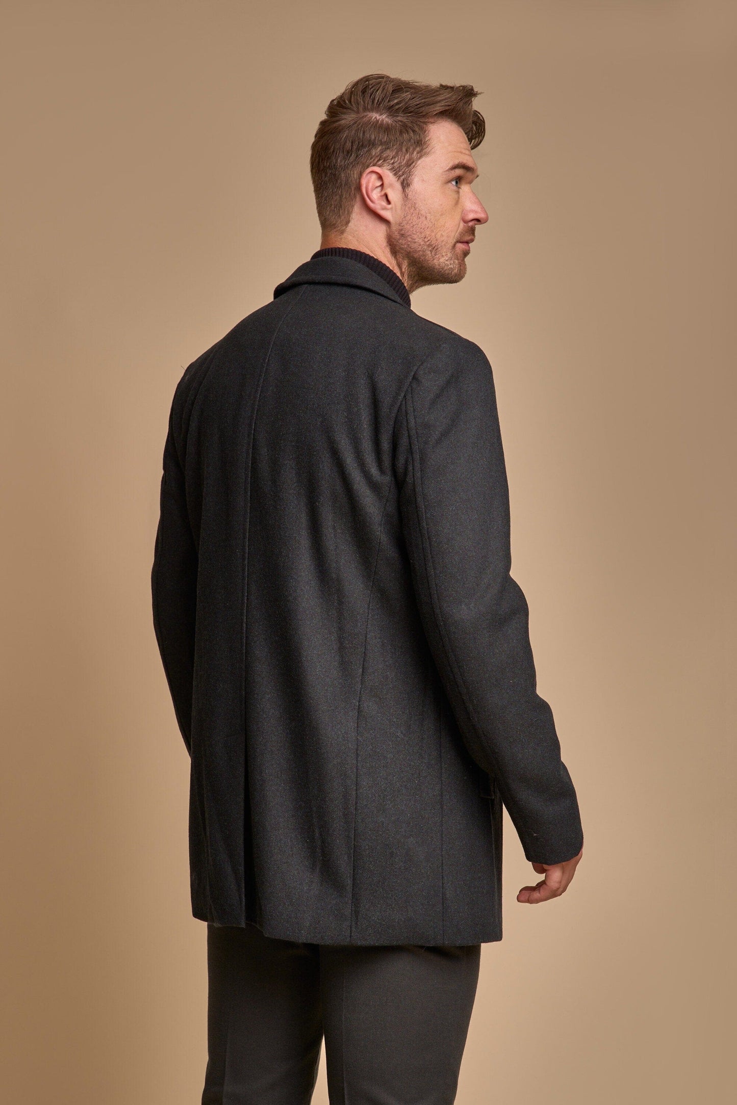 Marcus Olive Topcoat - Coats - - THREADPEPPER