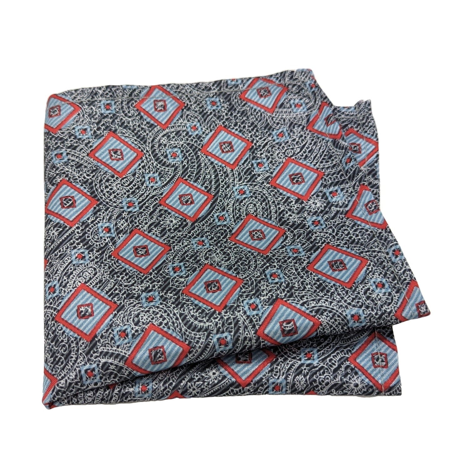 Men's Pocket Square - STOCK CLEARANCE - Handkerchiefs - Paisley Tile
