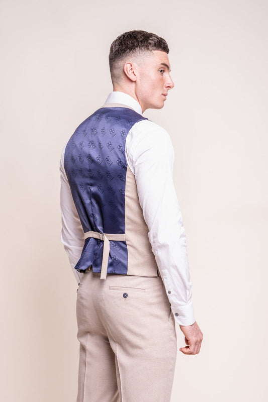 Miami Beige Waistcoat - Waistcoats -