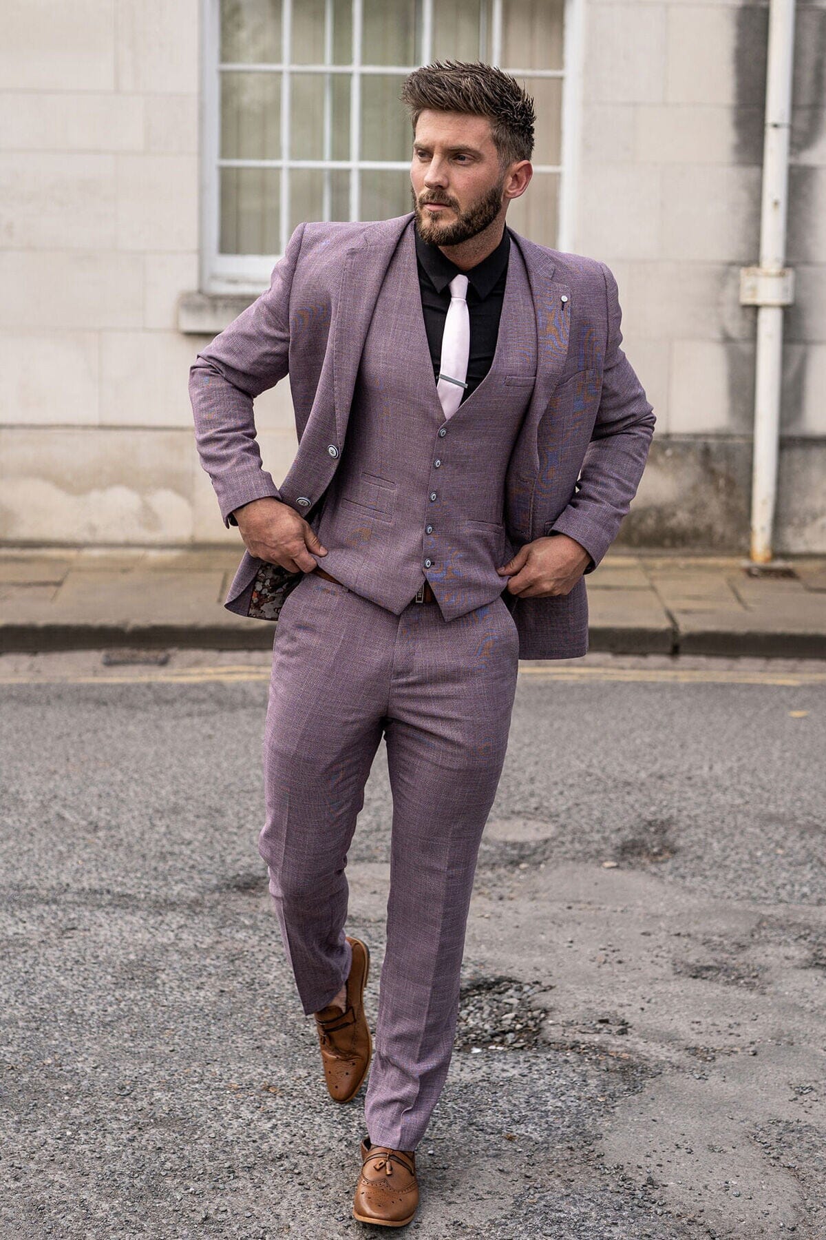 Miami Lilac Trousers - Trousers -