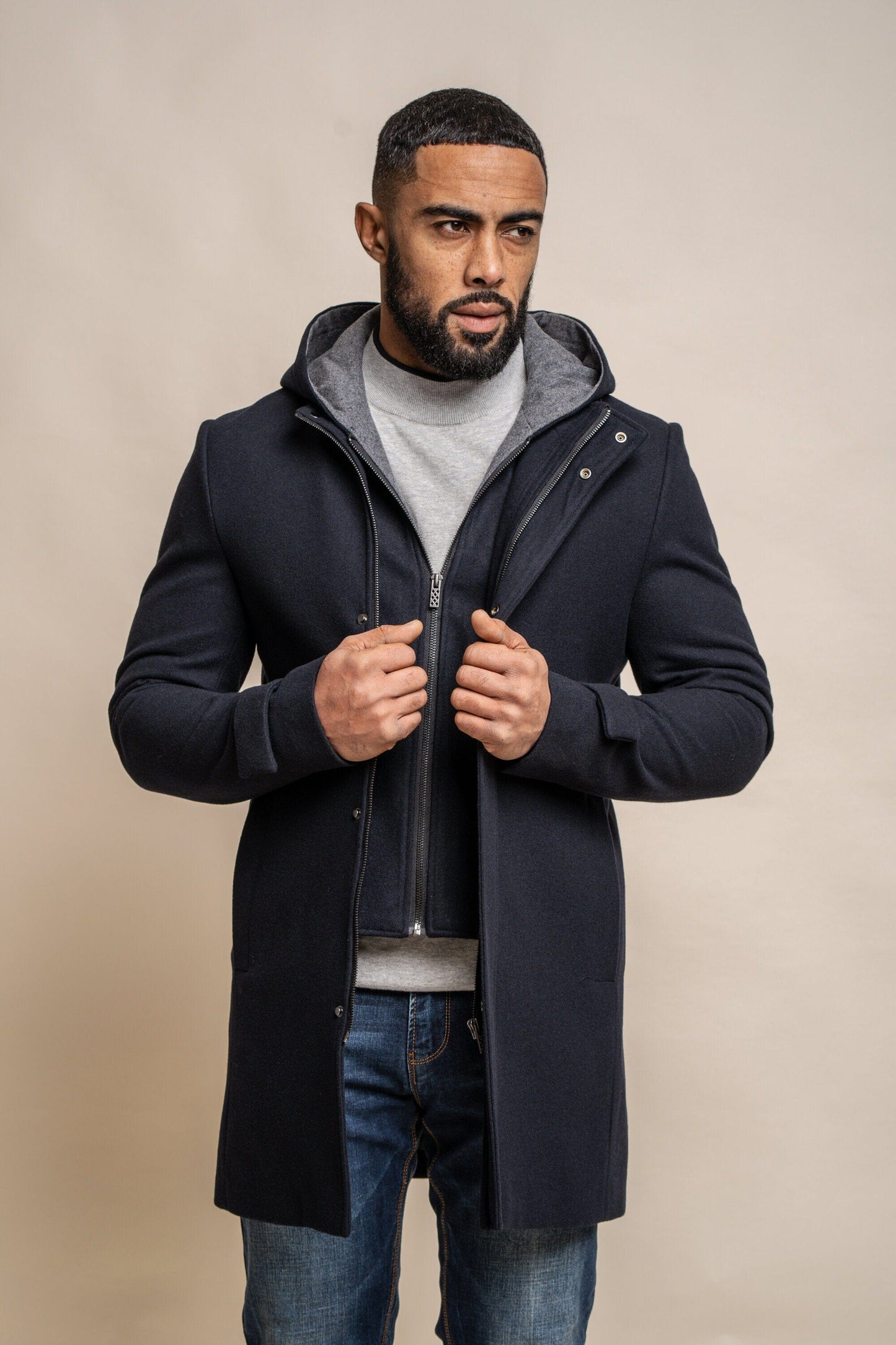 Michigan Navy Parka Coat - Coats - 36R - THREADPEPPER