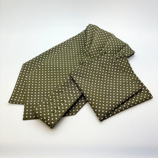 Moss Spot Cotton Cravat - Cravats - Cravat & Pocket Square - Save £1.00