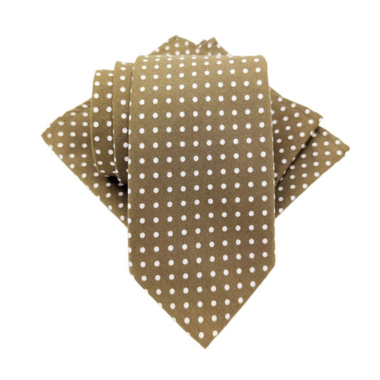 Moss Spot Cotton Tie - Ties - Tie & Pocket Square - Save £1.00