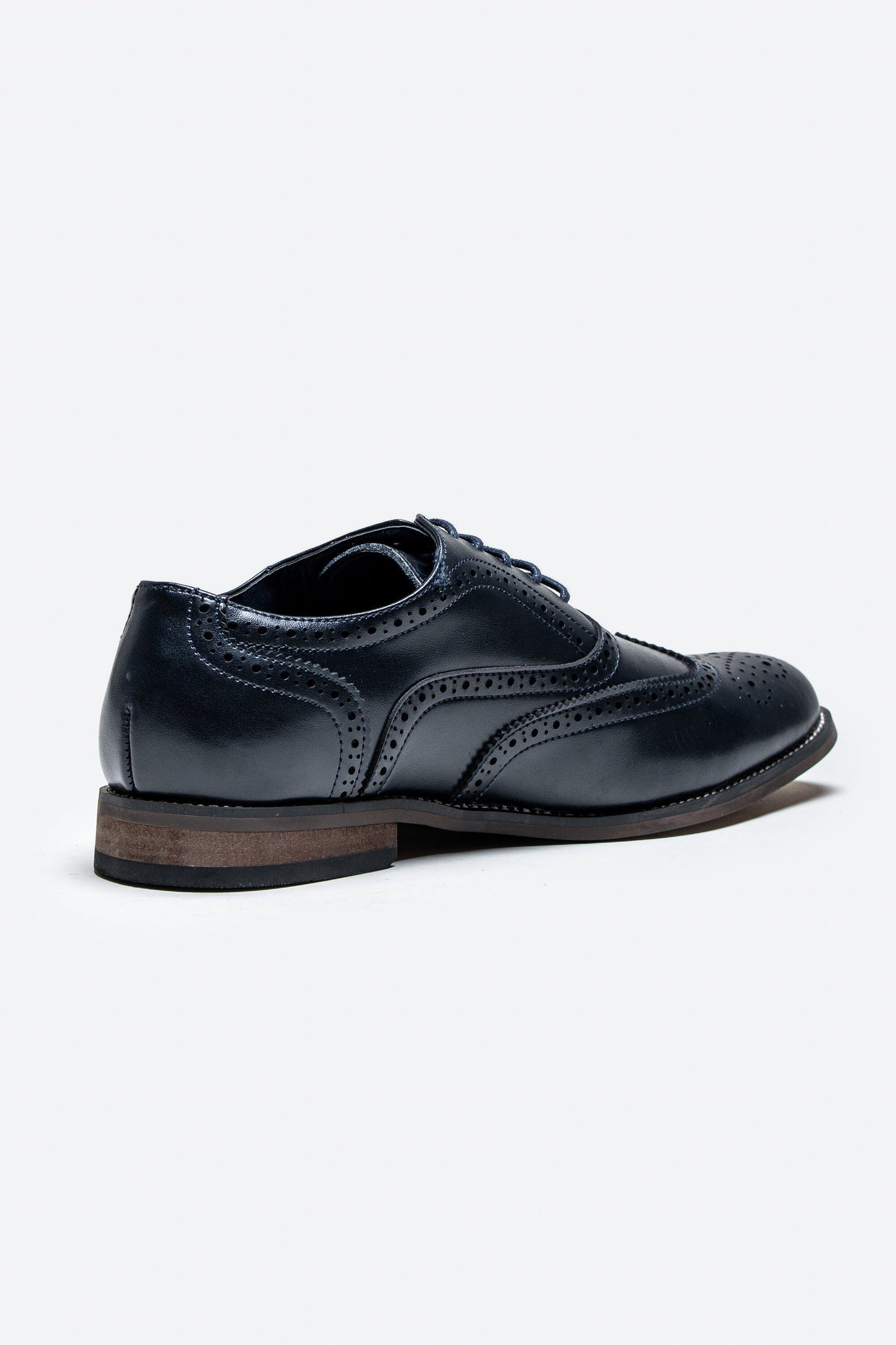 Navy Brogue Shoes - STOCK CLEARANCE - Shoes Sale -