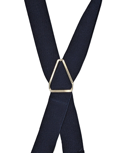 Navy Clip Braces - Braces - - THREADPEPPER