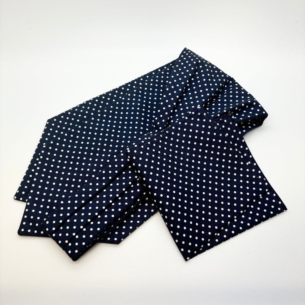 Navy Spot Cotton Cravat - Cravats - Cravat & Pocket Square - Save £1.00