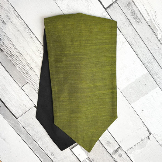 Peridot Green Dupion Cravat - Cravats -
