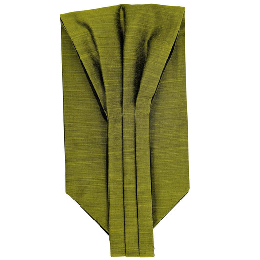 Peridot Green Dupion Cravat - Cravats -
