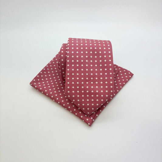 Pink Spot Cotton Tie - Ties - Tie & Pocket Square - Save £1.00