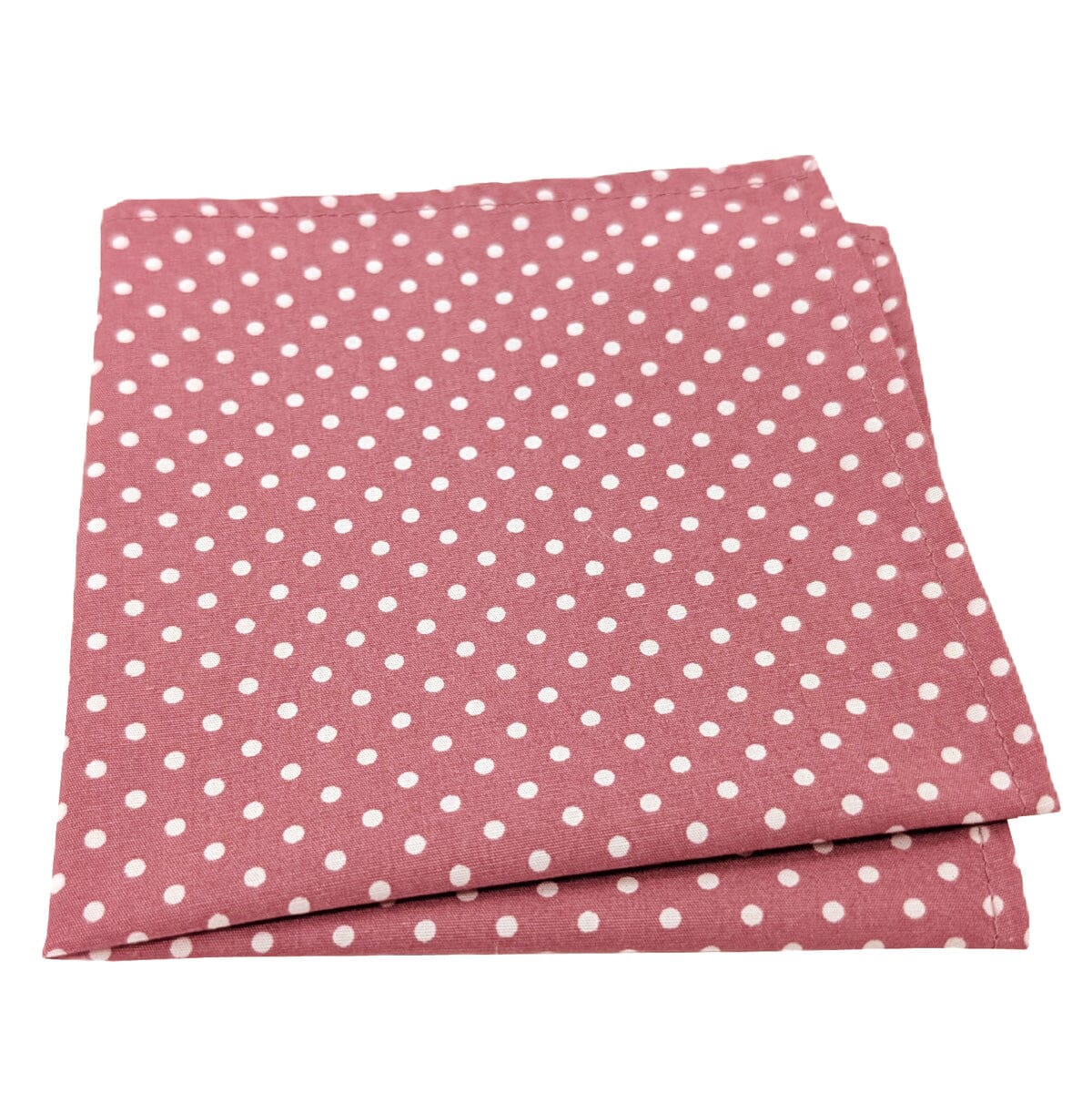Rosewood Spot Cotton Pocket Square - Handkerchiefs -