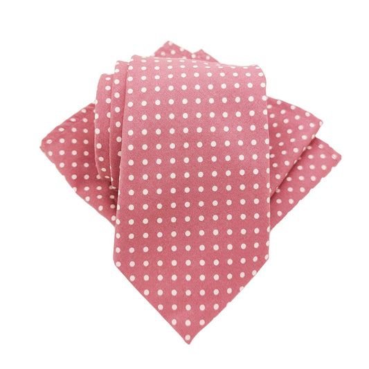Rosewood Spot Cotton Tie - Ties - Tie & Pocket Square - Save £1.00