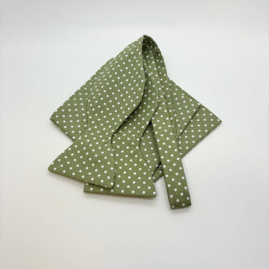 Sage Spot Bow Tie - Bow Ties - Self-Tie Bow Tie & Pocket Square - Save £1.00