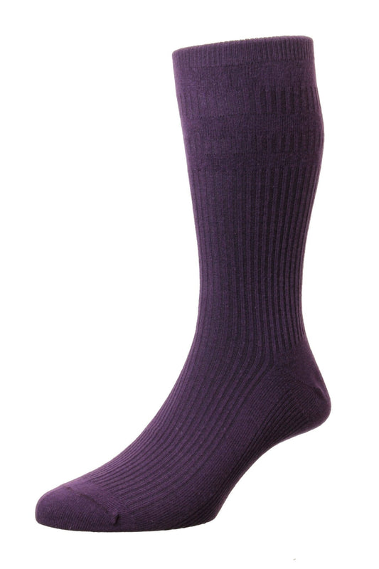 Soft-Top Cotton-blend Socks - Socks - Purple