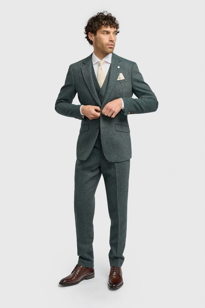 Thomas Olive Suit Swatch - Swatch -