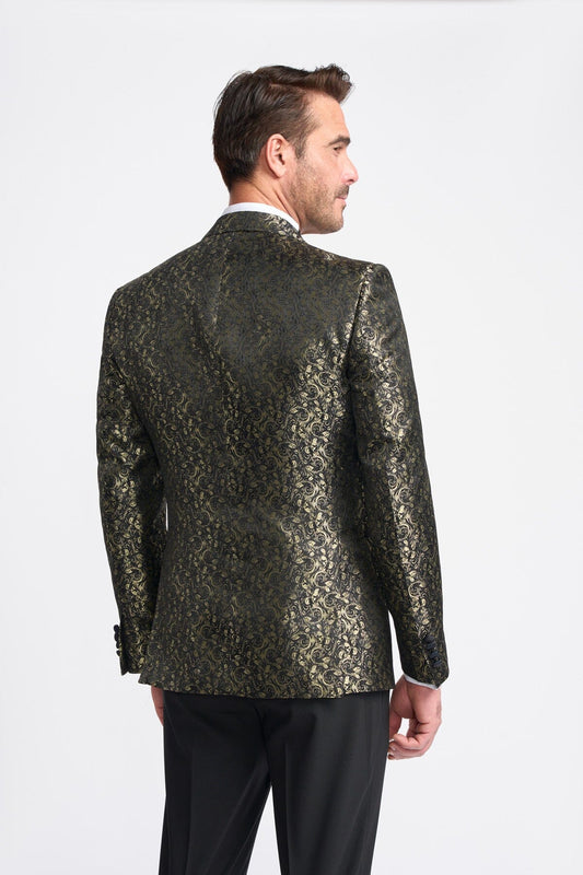 Toros Gold Tuxedo Blazer - Blazers & Jackets -