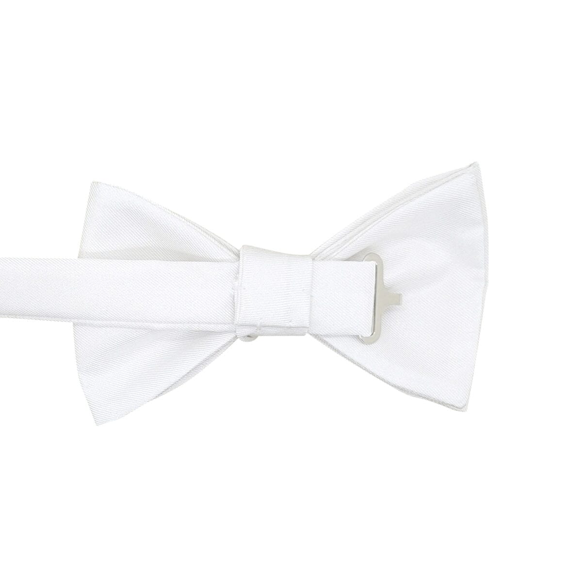 White Silk Twill Bow Tie - Bow Ties -