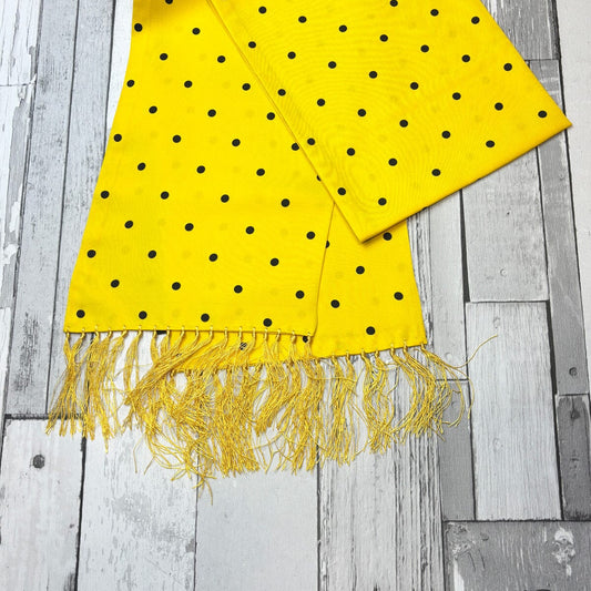 Yellow Dot Silk Scarf - Scarves -