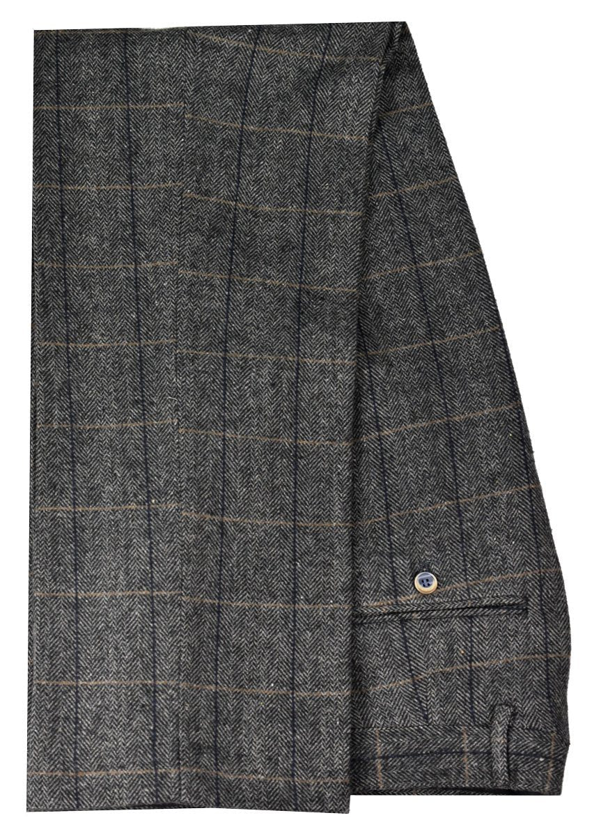 Country Tweed Grey Trousers - STOCK CLEARANCE - Trousers - 38S - THREADPEPPER
