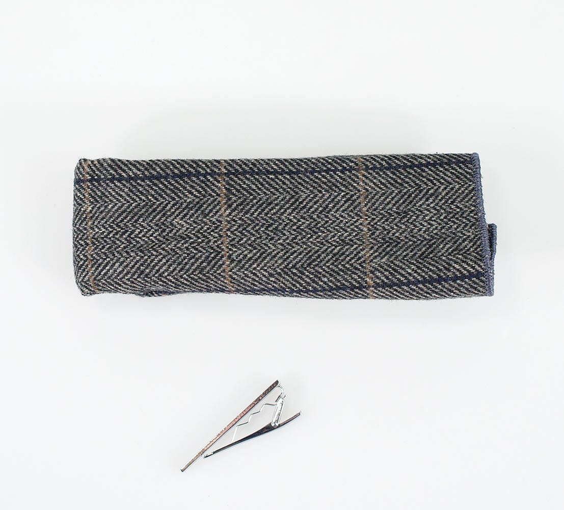 Albert Grey Tie Set - Ties - - THREADPEPPER