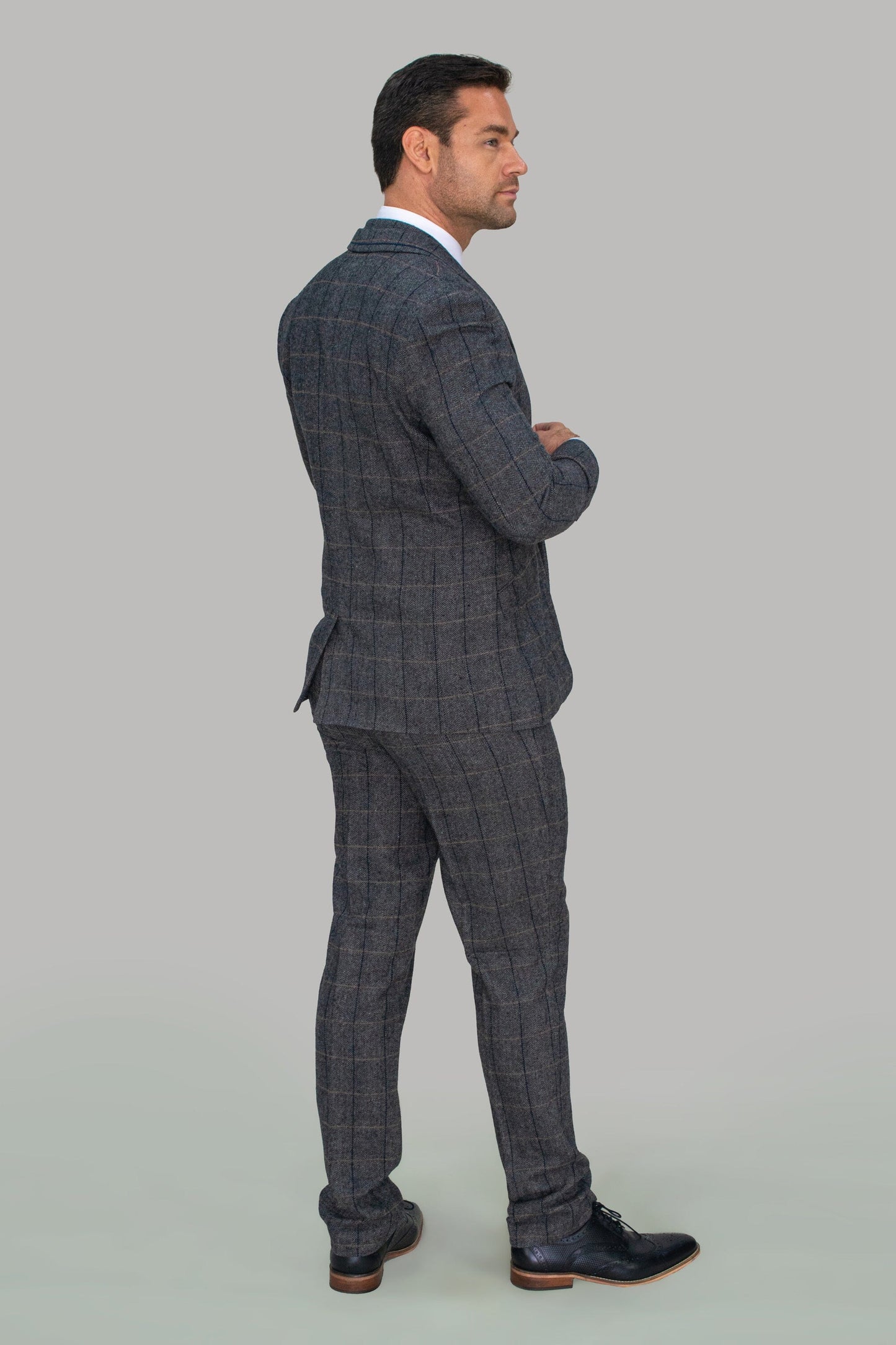 Albert Grey Tweed Jacket - Blazers & Jackets - - THREADPEPPER