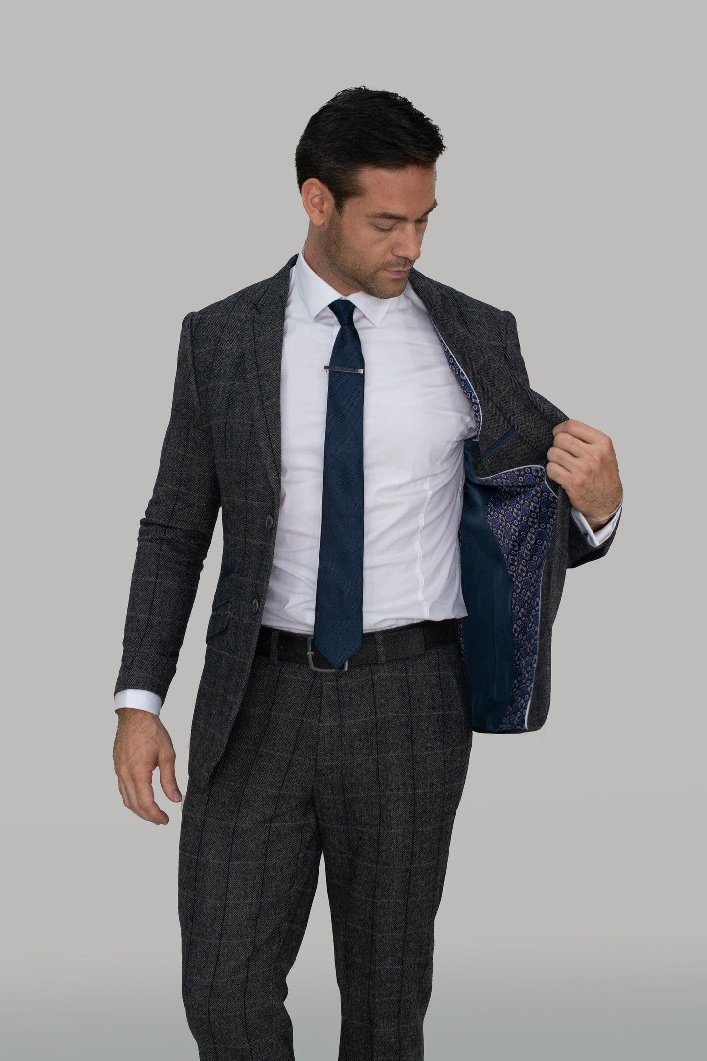 Albert Grey Tweed Jacket - Blazers & Jackets - 34R - THREADPEPPER