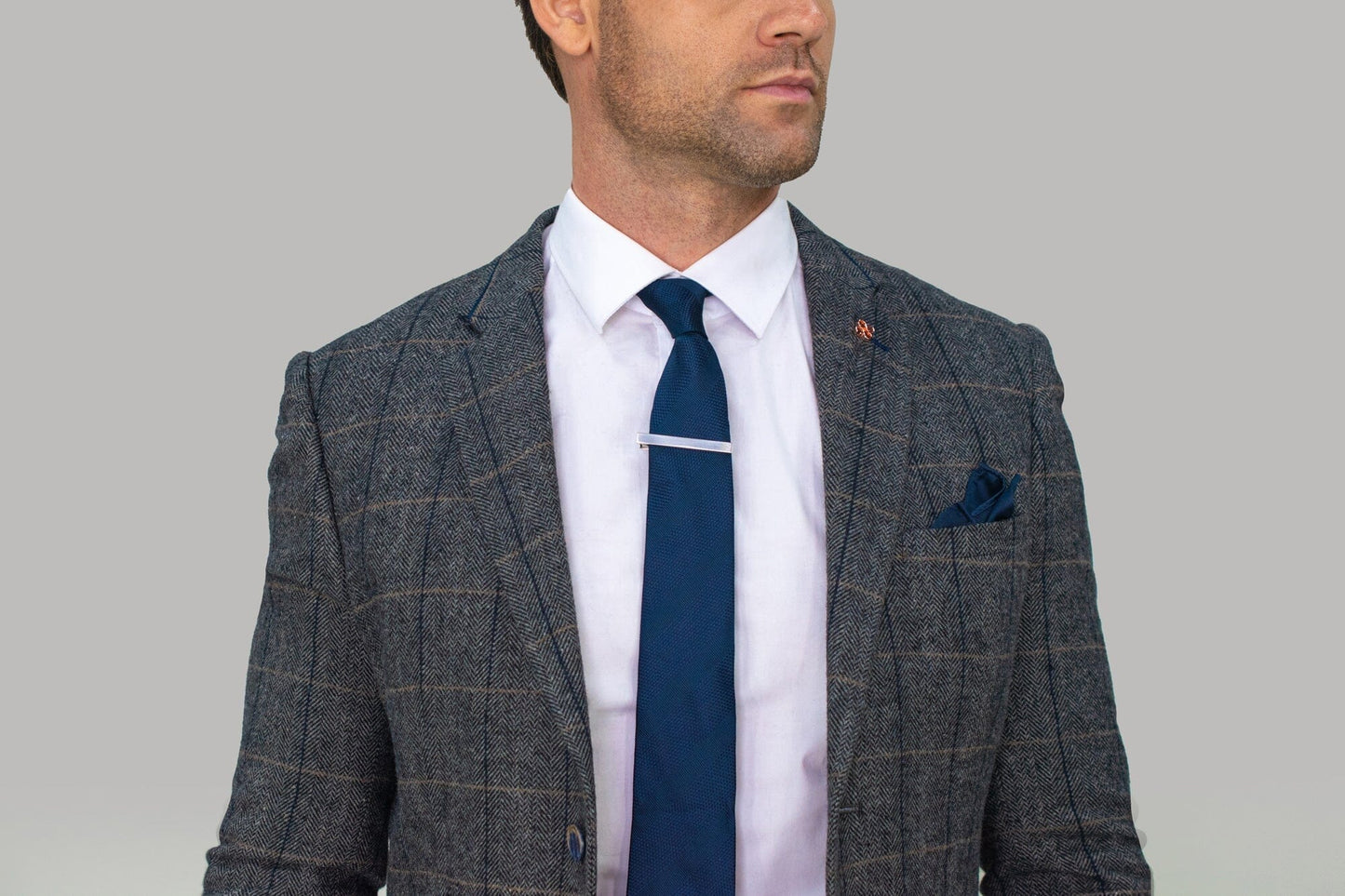 Albert Grey Tweed Jacket - Blazers & Jackets - - THREADPEPPER