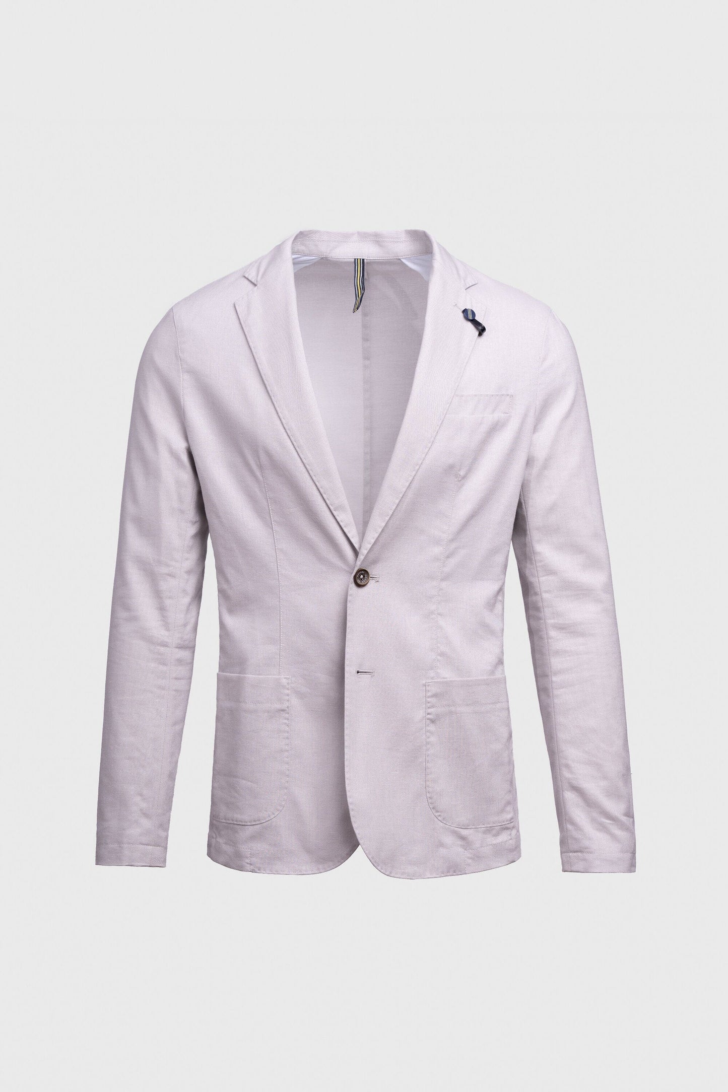 Alvari Quarter Lined Stone Linen Blazer - Blazers & Jackets - - THREADPEPPER