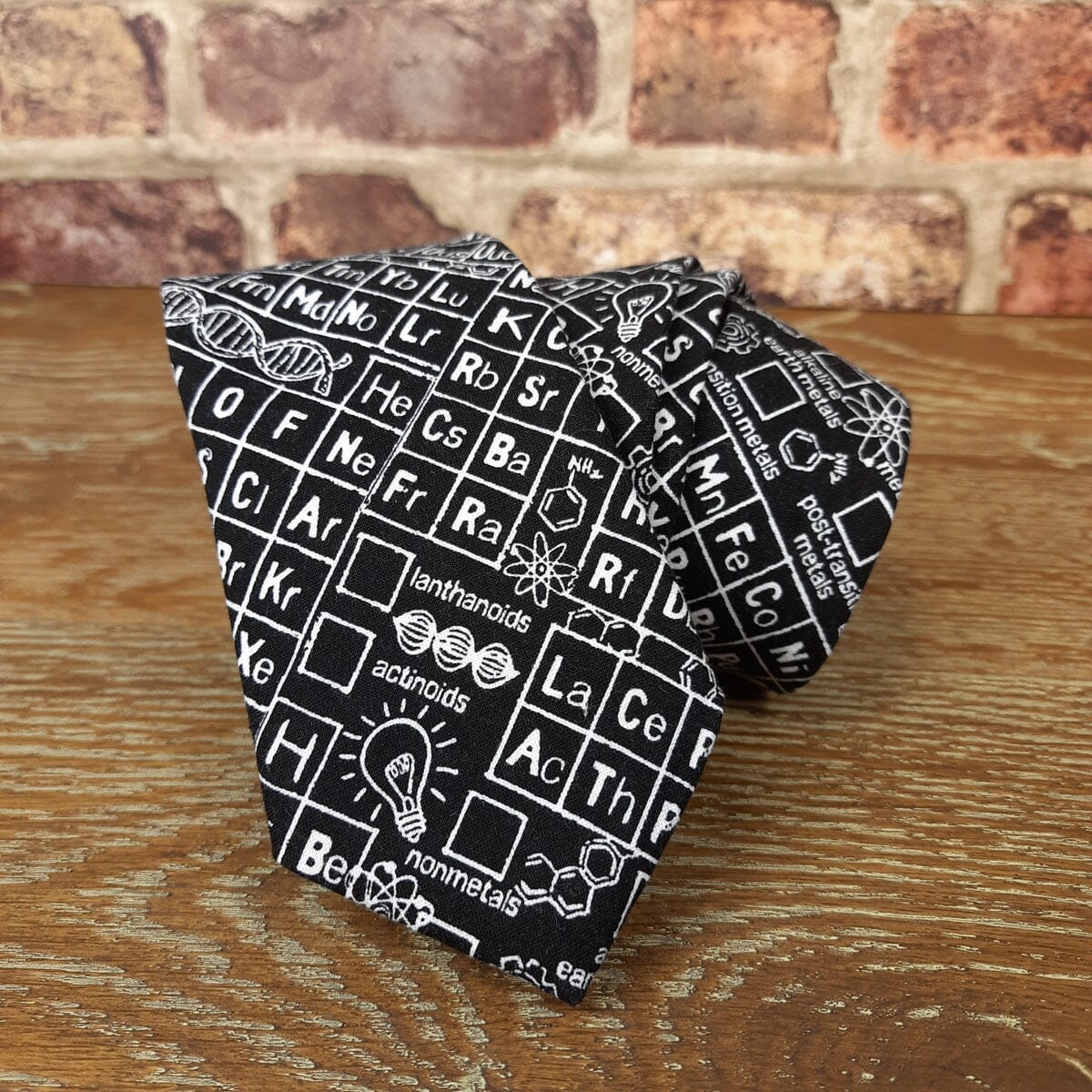 Black Periodic Table Tie - Ties - - THREADPEPPER