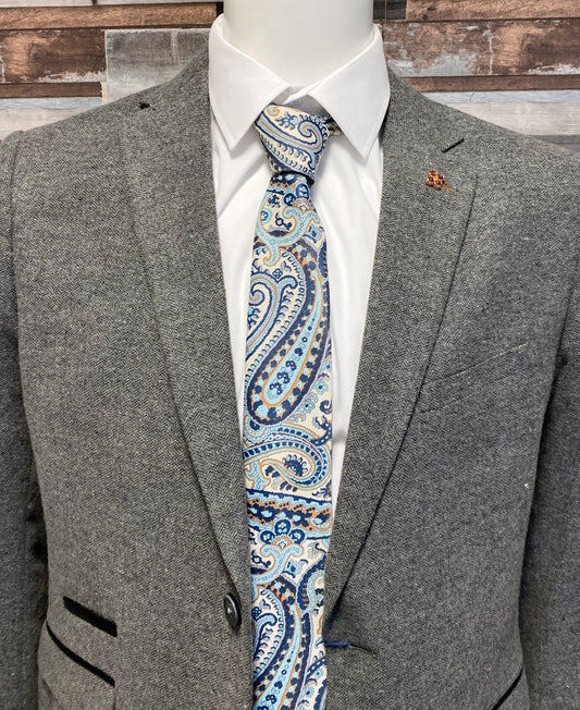 Coastal Paisley Tie - Ties - - THREADPEPPER