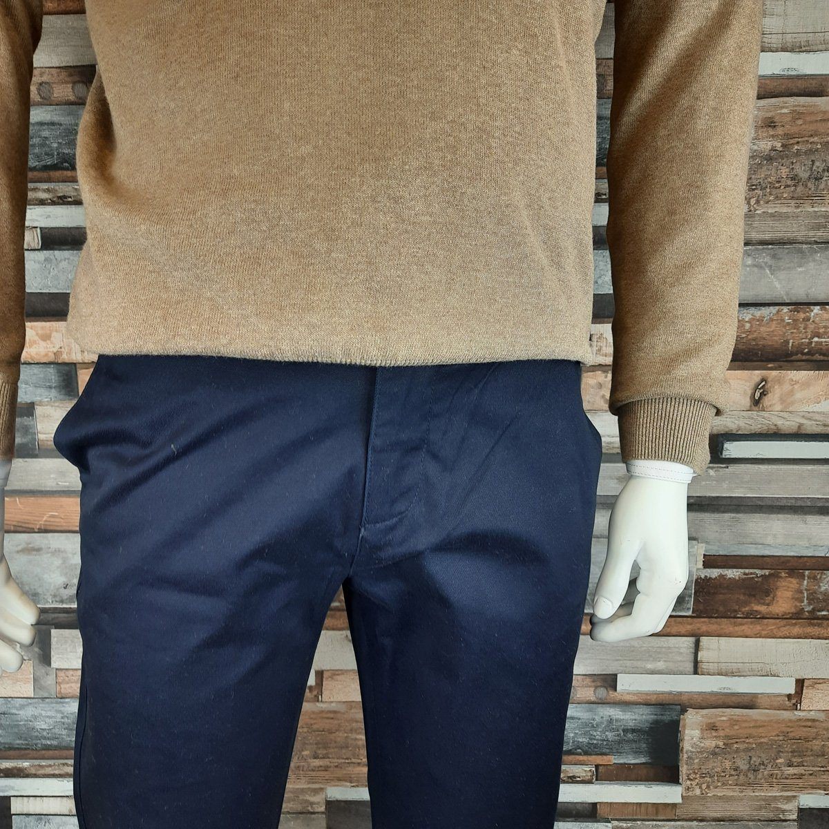 Dakota Navy Chinos - STOCK CLEARANCE - Chinos - - THREADPEPPER