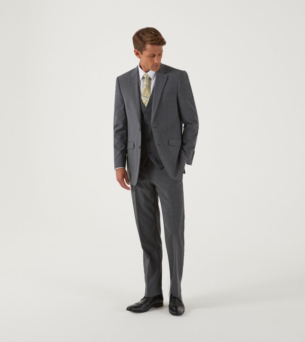 Darwin Grey Waistcoat - Waistcoats - - THREADPEPPER