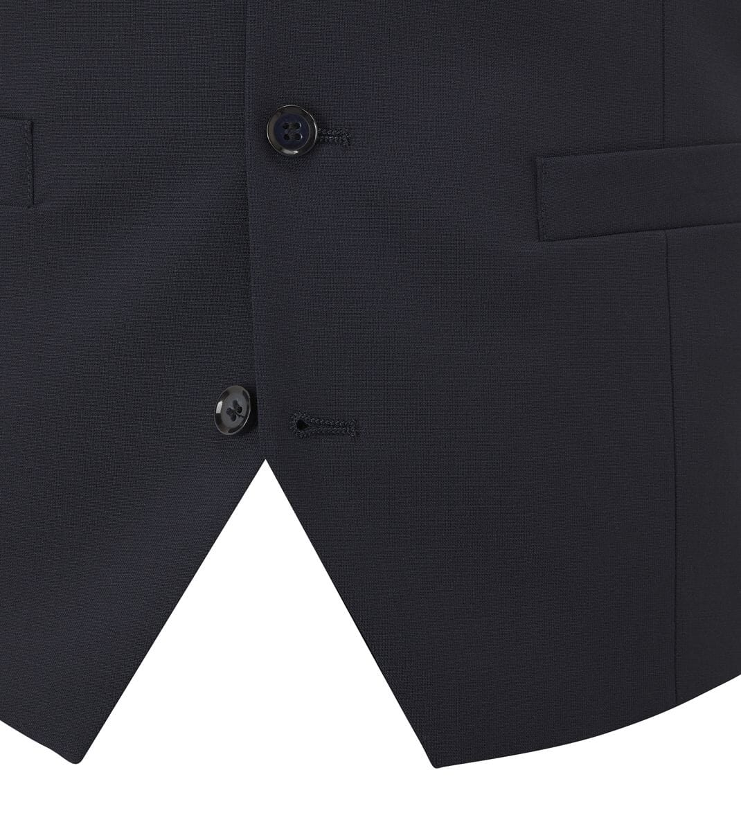 Darwin Navy Waistcoat - Waistcoats - - THREADPEPPER