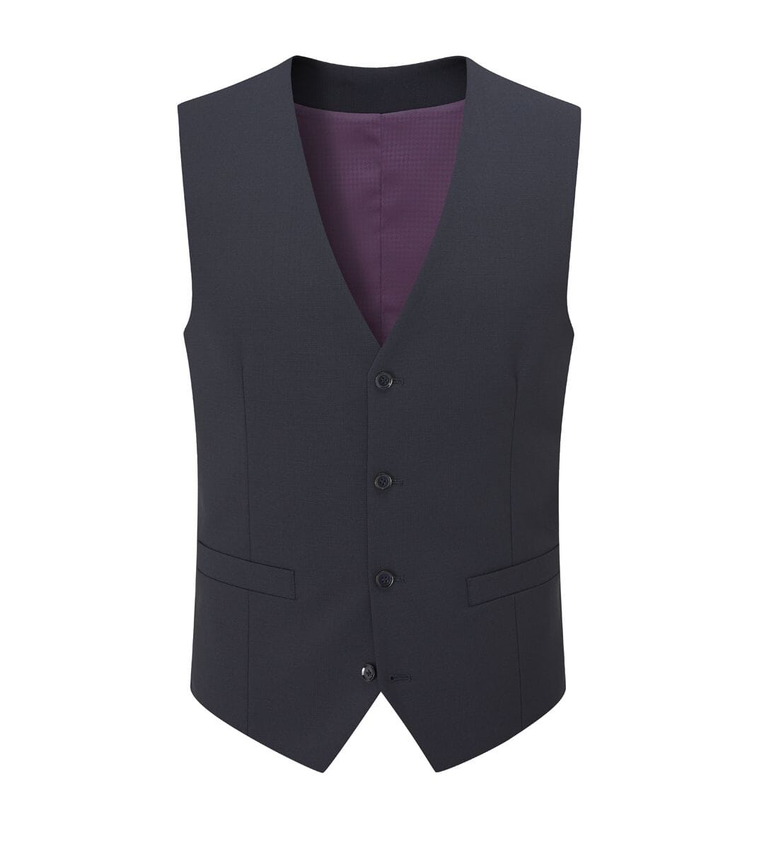 Darwin Navy Waistcoat - Waistcoats - - THREADPEPPER