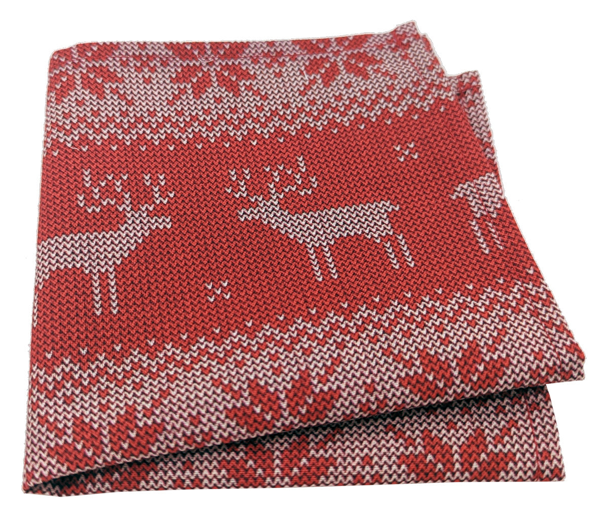 Fabulously Fair Isle Pocket Square - Handkerchiefs - - THREADPEPPER