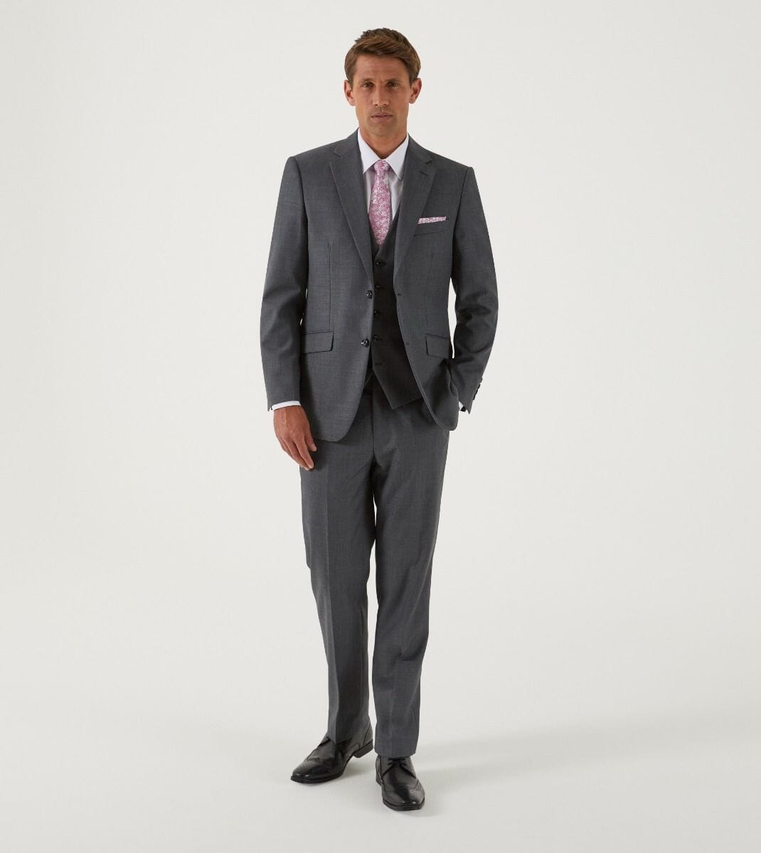 Farnham Grey Waistcoat - DUE 30/9/23 - Waistcoats - - THREADPEPPER