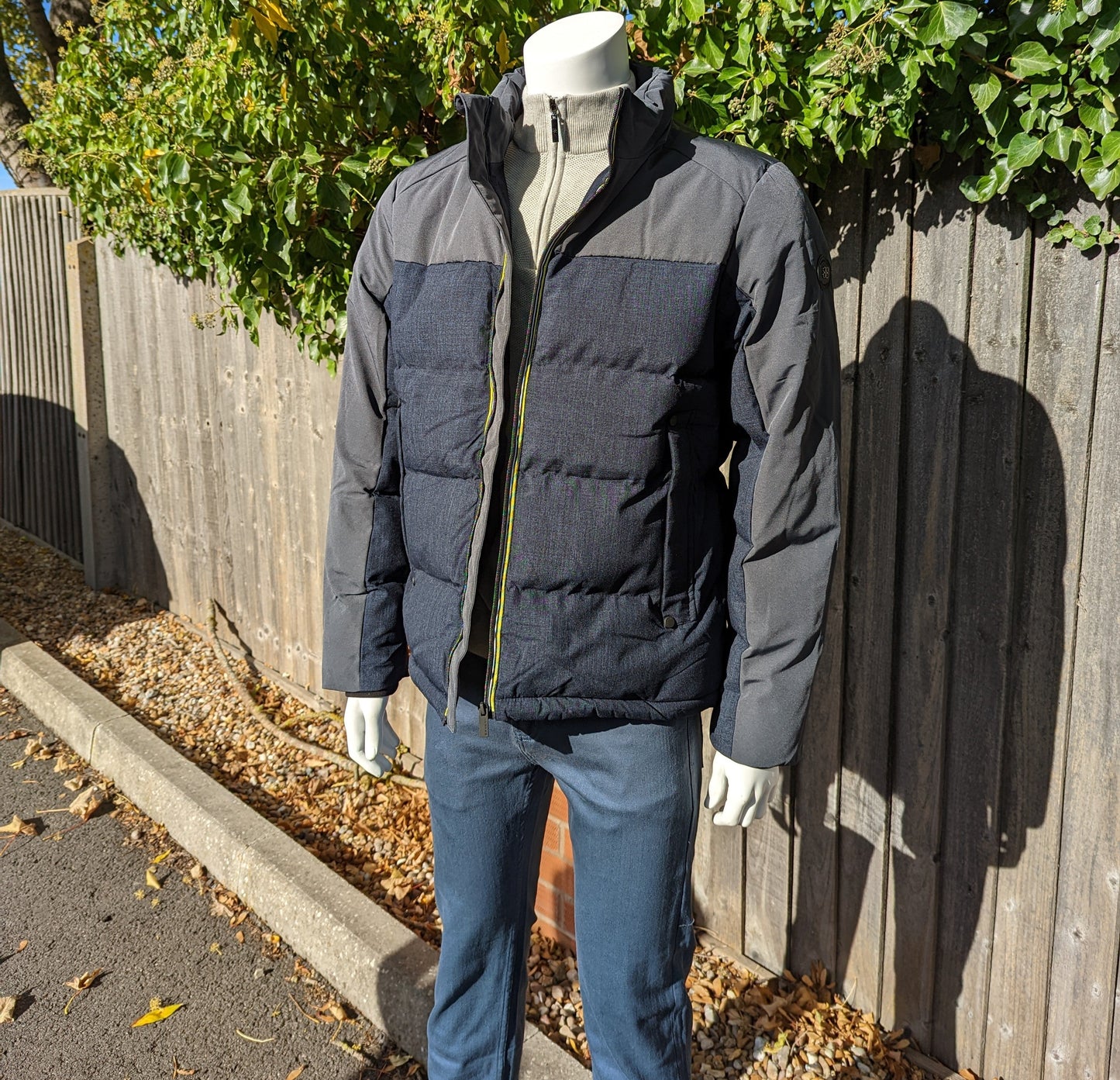 Farros Navy Jacket - Coats - - THREADPEPPER