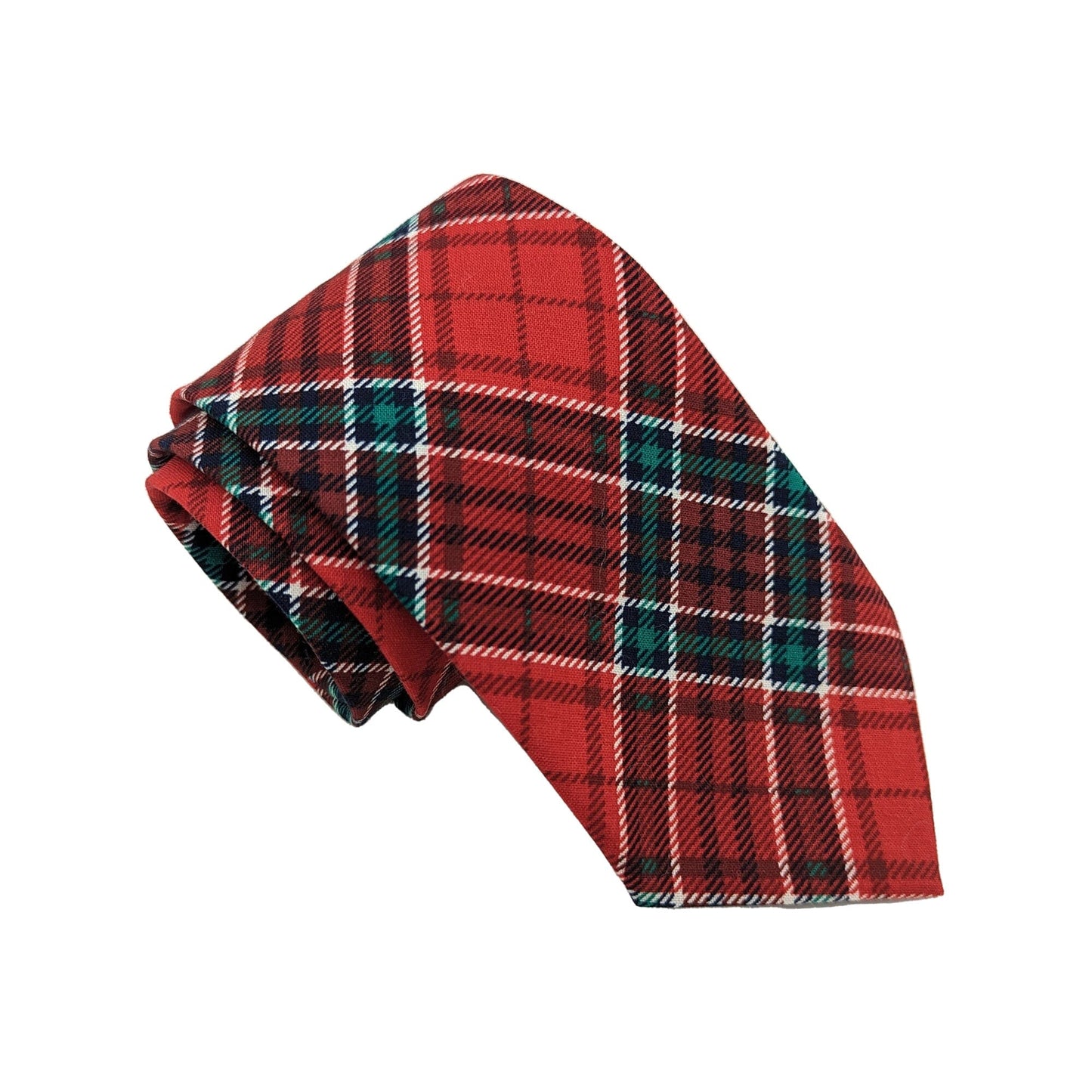 Festive Tartan Cotton Tie - Ties - - THREADPEPPER
