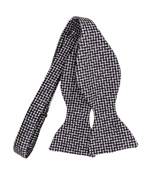 Fleming Spotty Silk Bow Tie - Bow Ties - Self-Tie - THREADPEPPER