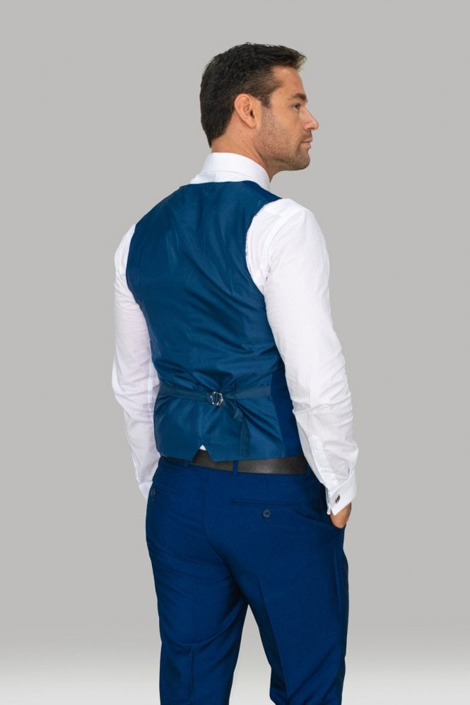 Plain Blue Waistcoat - STOCK CLEARANCE - Waistcoats - - THREADPEPPER