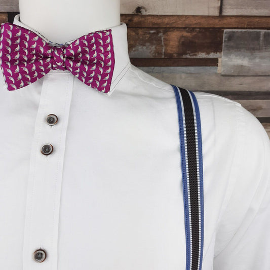 Hot Pink Chilli Peppers Silk Ready-Tied Bow Tie - Bow Ties - - THREADPEPPER