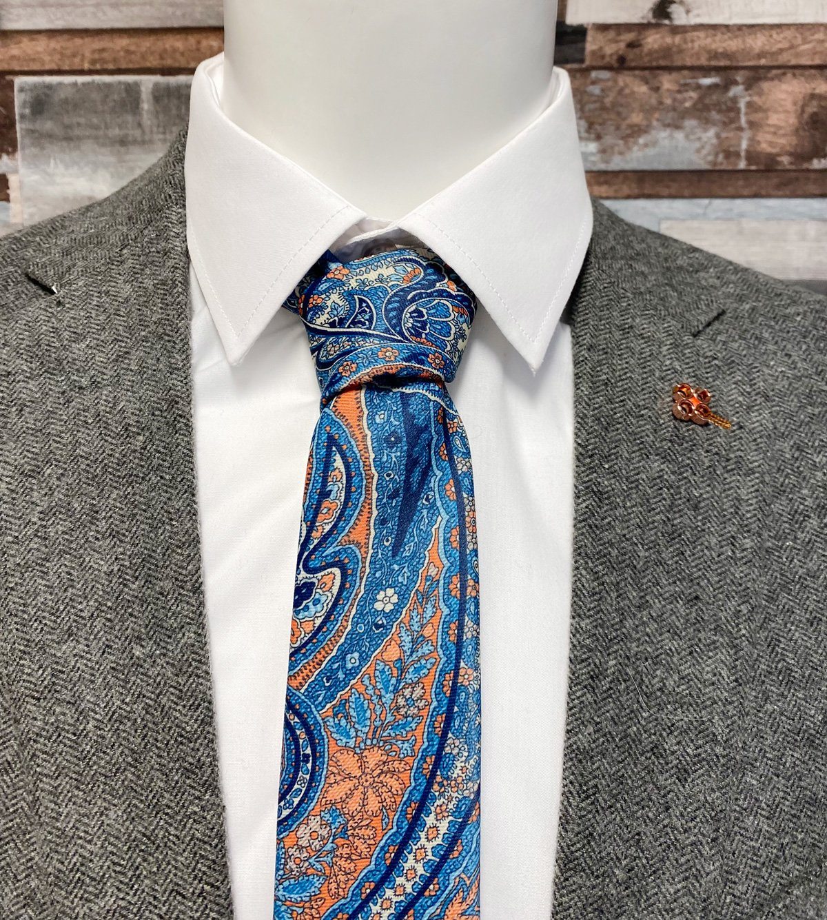 Jacobean Paisley Tie - Ties - - THREADPEPPER