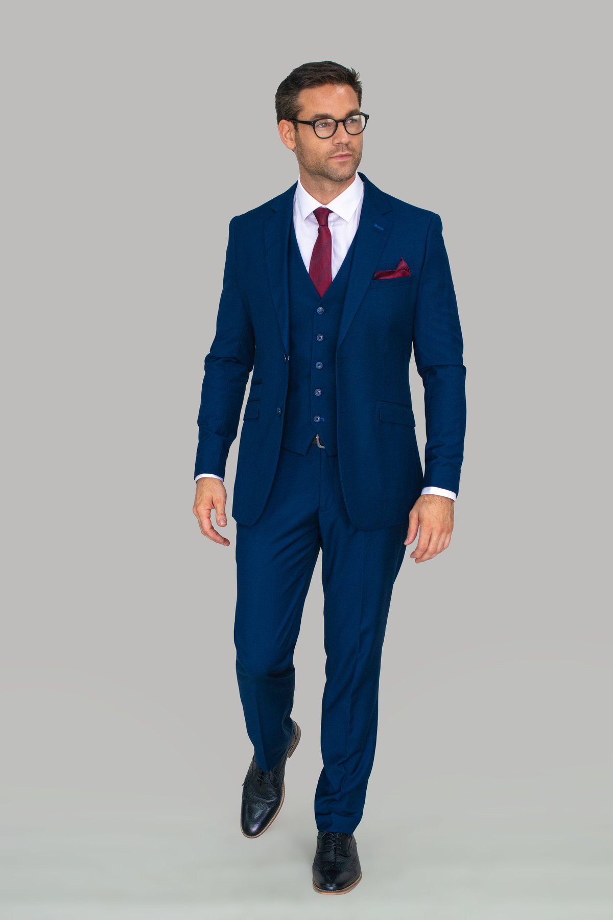 Jefferson Navy Jacket - Blazers & Jackets - - THREADPEPPER