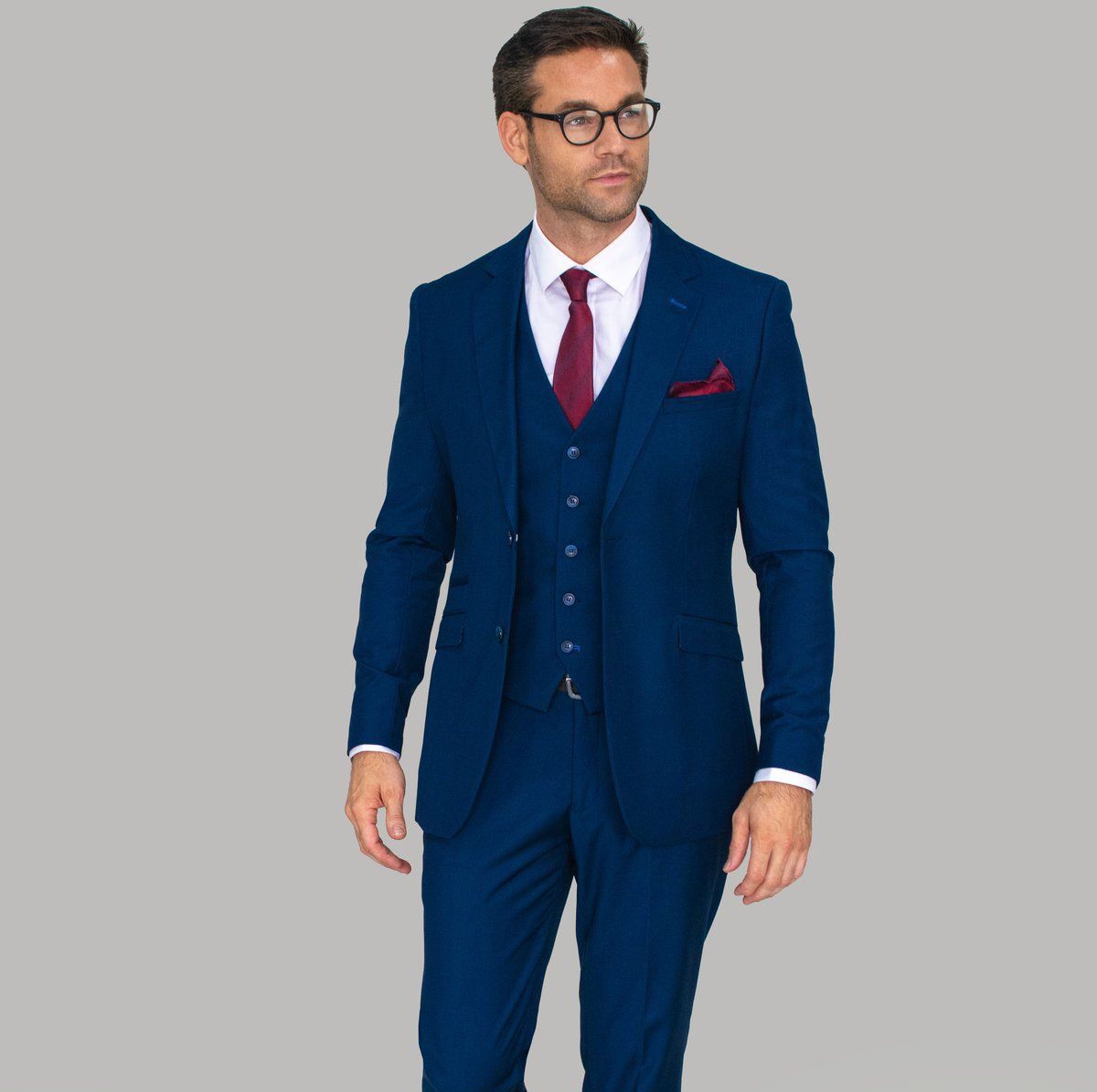 Jefferson Navy Jacket - Blazers & Jackets - - THREADPEPPER