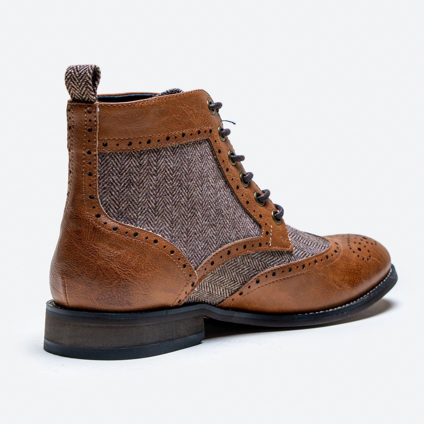 Jones Tan & Tweed Boots - Boots - - THREADPEPPER