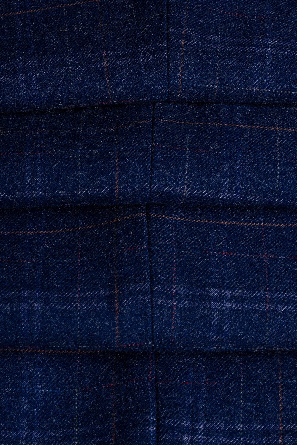 Kaiser Blue Check Tweed Waistcoat - Waistcoats - - THREADPEPPER
