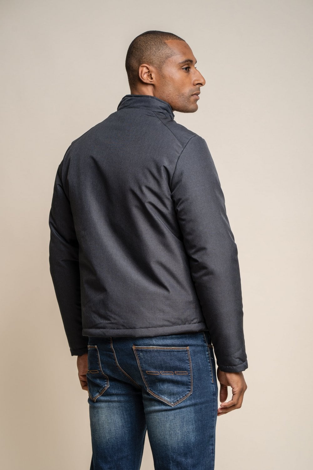 Keenan Charcoal Jacket - Coats - - THREADPEPPER