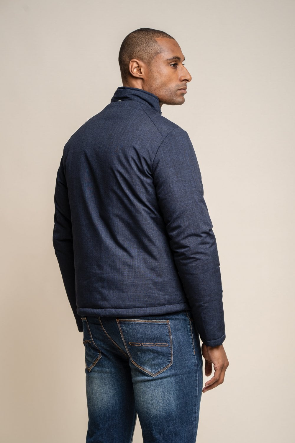 Keenan Navy Jacket - Coats - - THREADPEPPER