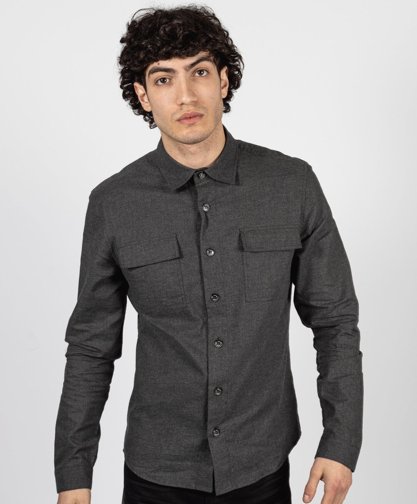 Kempman Grey Over Shirt - Shirts - S/14.5 - THREADPEPPER