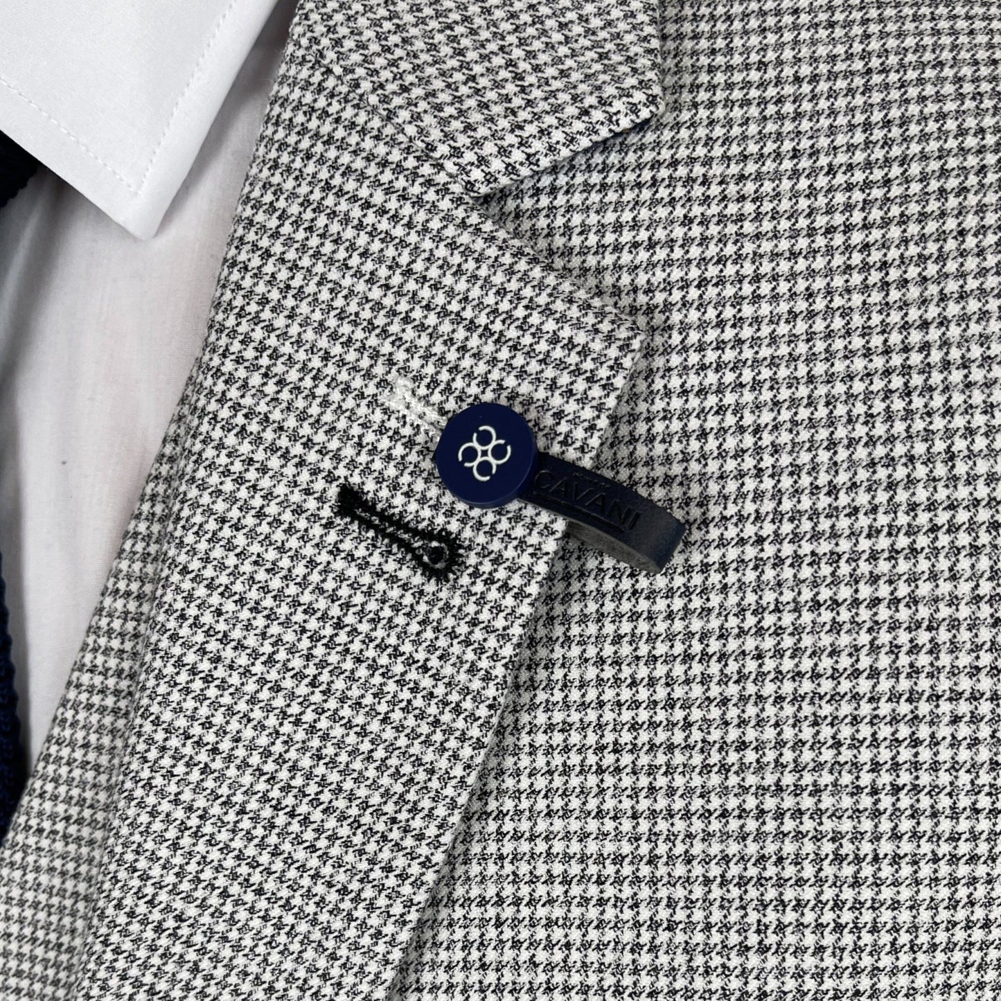 Kyoto Grey Houndstooth Blazer - Blazers & Jackets - - THREADPEPPER