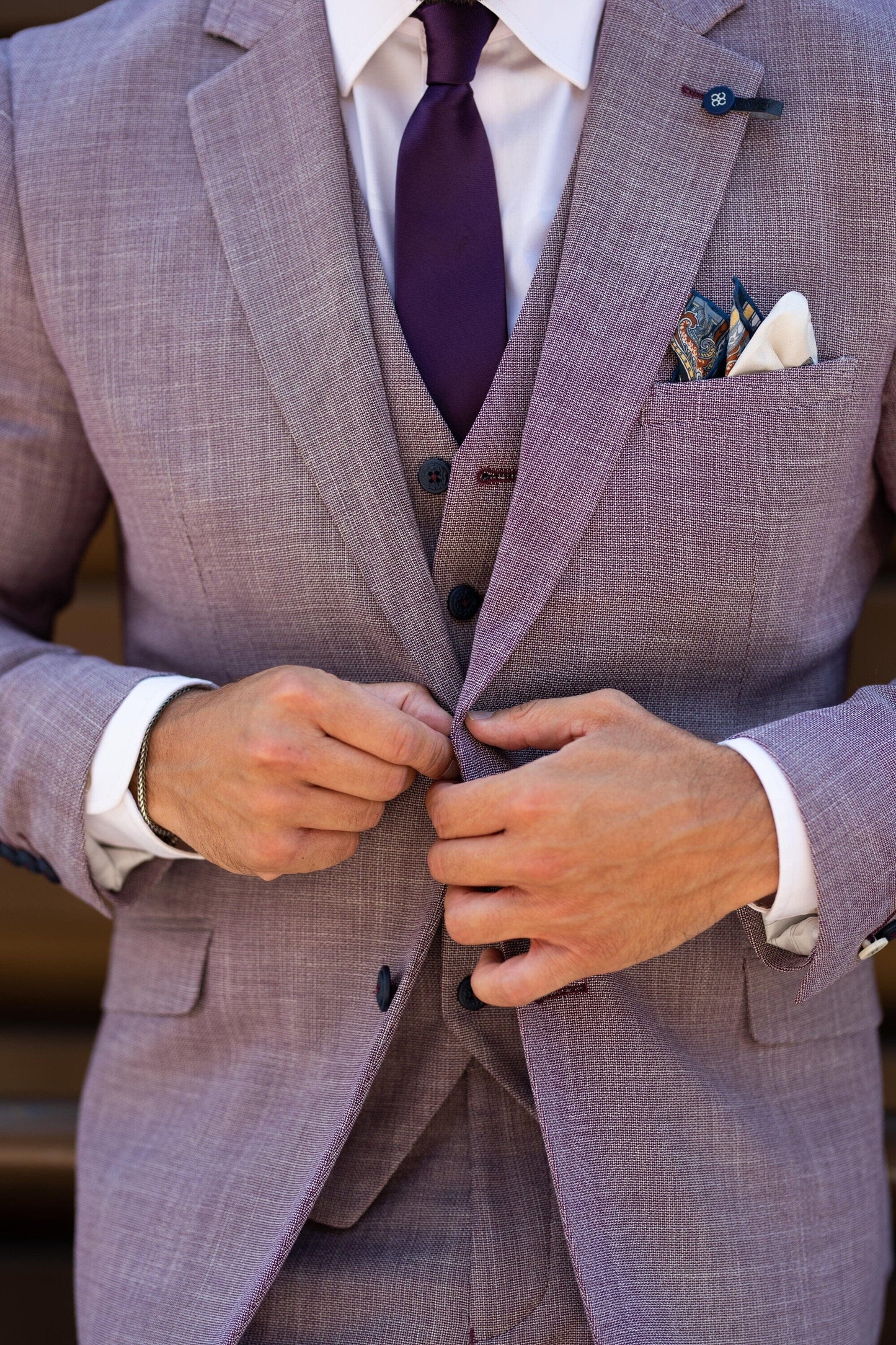 Lilac Linen Blazer - STOCK CLEARANCE - Blazers & Jackets - - THREADPEPPER